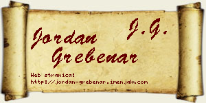Jordan Grebenar vizit kartica